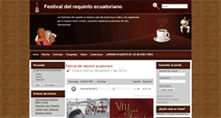 Desktop Screenshot of festivaldelrequintoecuatoriano.com