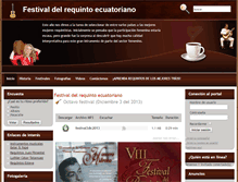 Tablet Screenshot of festivaldelrequintoecuatoriano.com